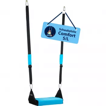 Swing seat HUDORA Comfort small — children's swing seat, blue/black, model 72180