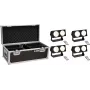 LED light set EUROLITE CBB-2 COB WW 4× with carrying case