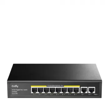 Cudy GS1010PE network switch Gigabit Ethernet 10 ports PoE Black