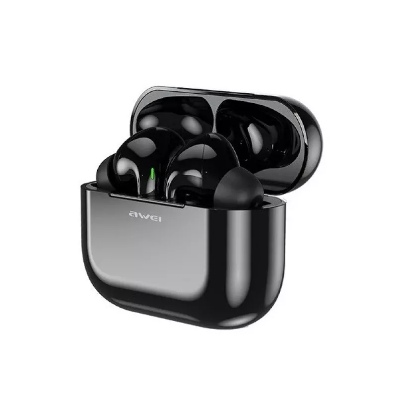 AWEI Bluetooth 5.0 T29 TWS headphones + docking station black/black