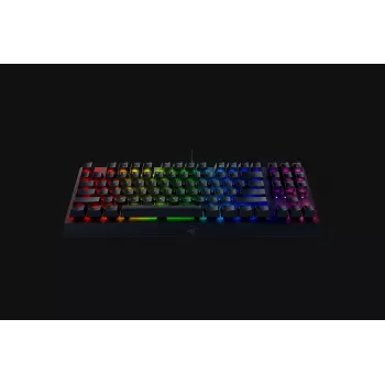 Mechanical gaming keyboard Razer BlackWidow V3 Tenkeyless — USB, QWERTY US, Razer Yellow switches, RGB backlight, black