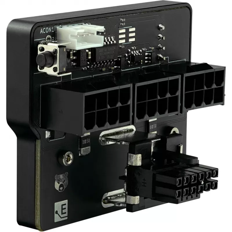 PCIe power cable adapter Thermal Grizzly TG‑WV‑P38H1R 1×12VHPWR to 3×8‑pin (reversed), black