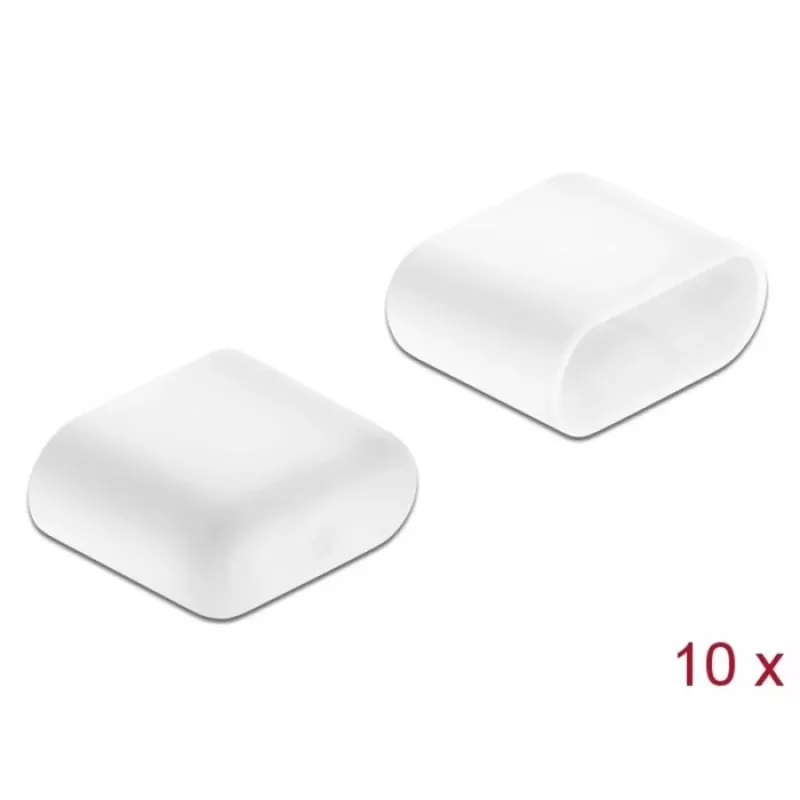 Dust Cover DeLOCK USB Type-C male 10 pieces white