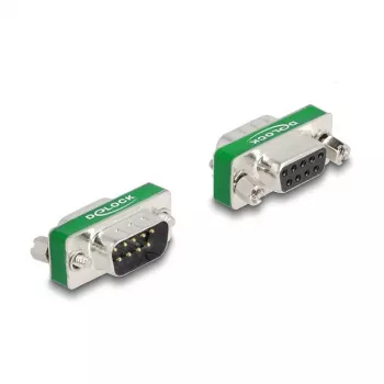 DeLOCK RF/EMI Interference Suppression Filter D-Sub 9 pin male to female Gold Plated