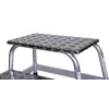 Step stool Krause 805027, aluminium 2 steps, max load 150 kg, 680 mm length, 41 cm height