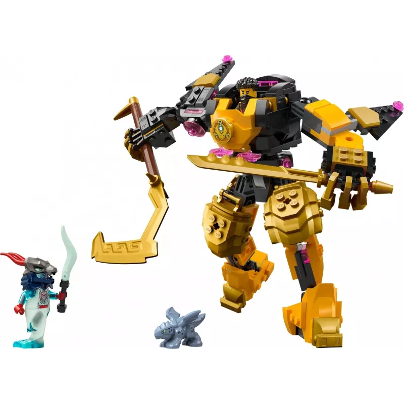 LEGO building set NINJAGO 71839 Arin's Spinjitzu Battle Mech, 213 pieces, 2 minifigures, height 160 mm