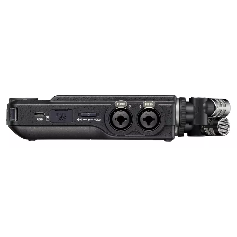 Portable multi-track audio recorder Tascam Portacapture X8 — 6‑channel, 24/32‑bit, up to 96 kHz, 4 XLR/TRS combo inputs, SD card, USB‑C, battery or mains