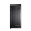 Montech X5M (B) Micro Tower PC case — Micro‑ATX/Mini‑ITX, 3x120mm front, 1x120mm rear, supports ATX PSU, 2x3.5 inch + 4x2.5 inch, Black