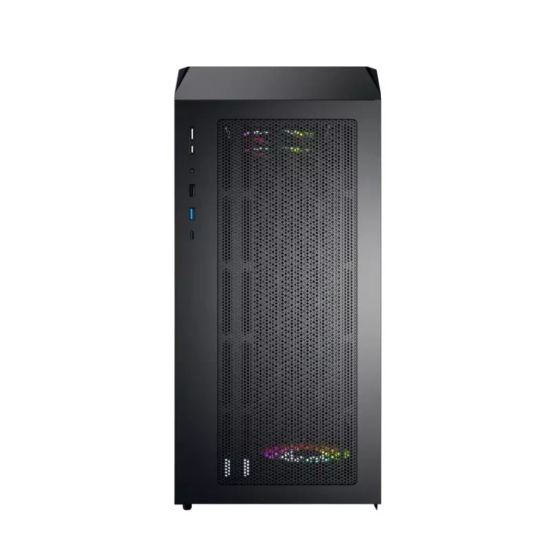 Montech X5M (B) Micro Tower PC case — Micro‑ATX/Mini‑ITX, 3x120mm front, 1x120mm rear, supports ATX PSU, 2x3.5 inch + 4x2.5 inch, Black