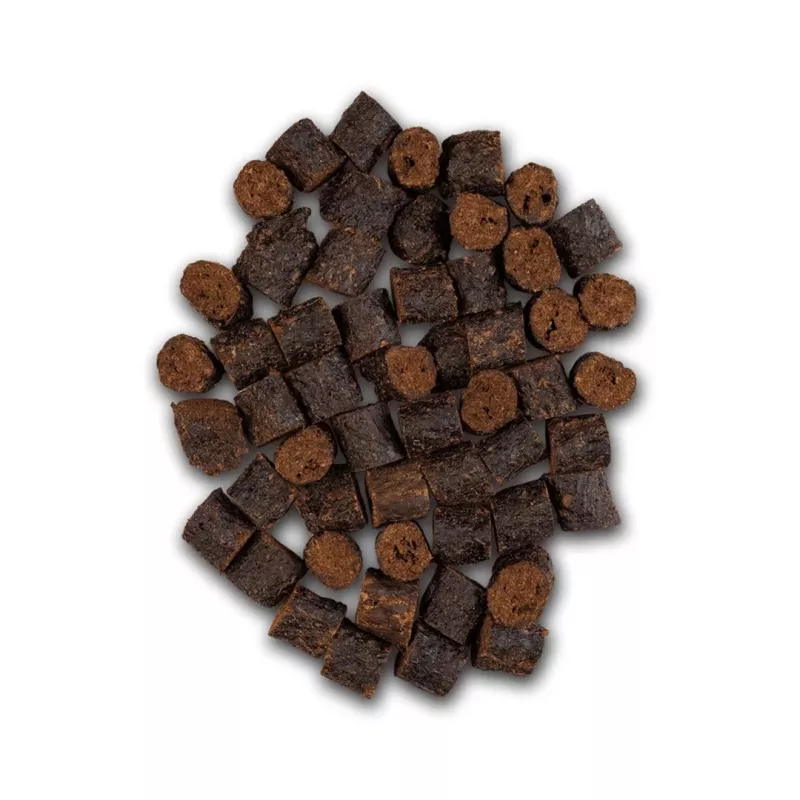 Dog treats UNISZKI Crunchy Rabbit with Mint and Nettle 80 g — rabbit meat, mint, nettle crunchy snacks