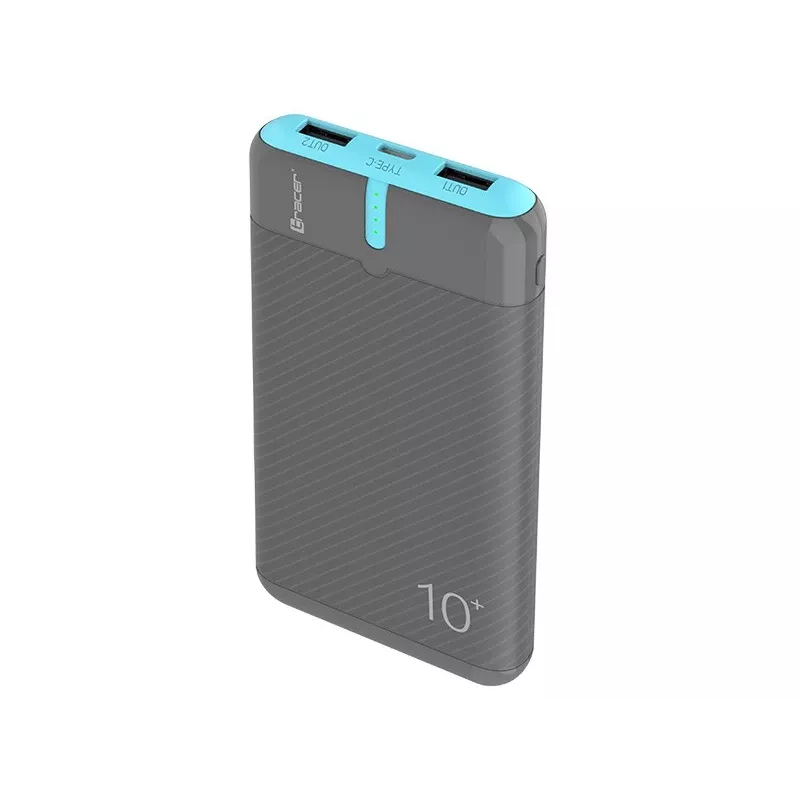 PowerBank EnerGo 10000mAh gray-blue