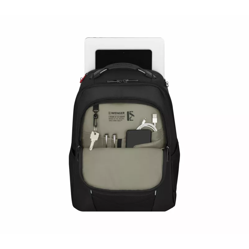 Casual backpack Wenger SwissGear Altair Black Polyester PVC 79% recycled