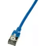 LogiLink Slim U/FTP Network Cable 1 m Cat6a U/FTP (STP) Blue (CQ9036S)