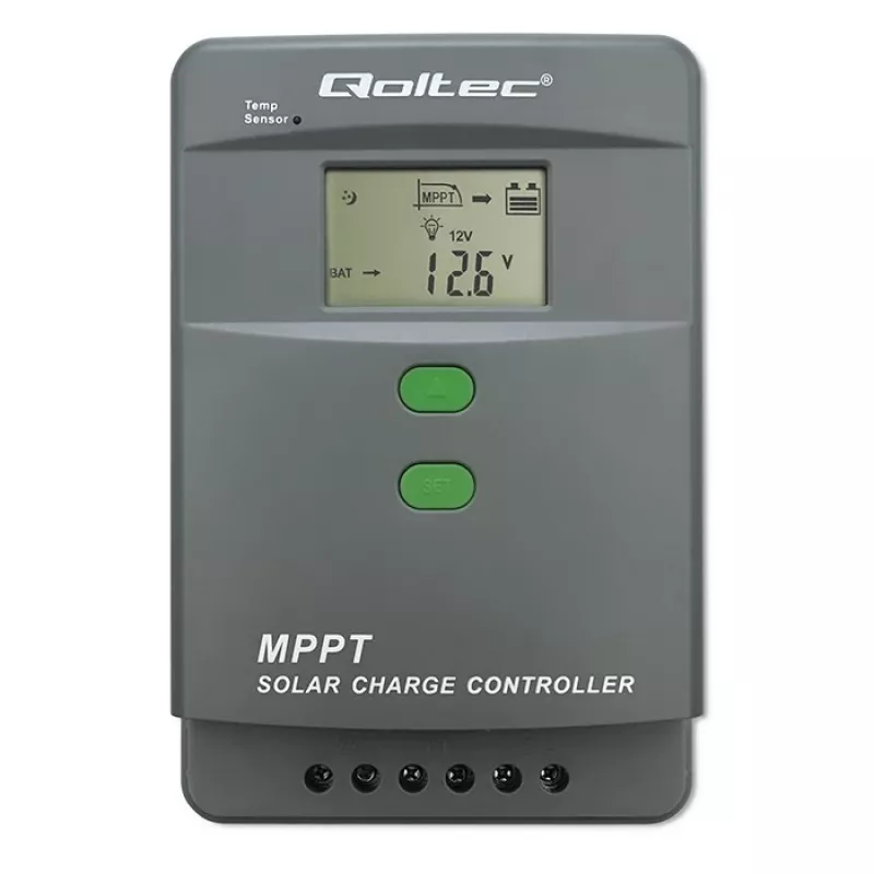 Solar charge controller QOLTEC MPPT 50A 12V/24V with LCD, model 53664