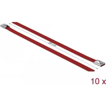 Cable Tie Steel DeLOCK 18781 Red 200mm 10 pcs