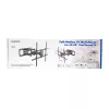LogiLink TV wall mount 50–90 tilt swivel 75 kg max