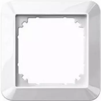 Wall plate / switch cover Merten 389119, white thermoplastic, 1-piece