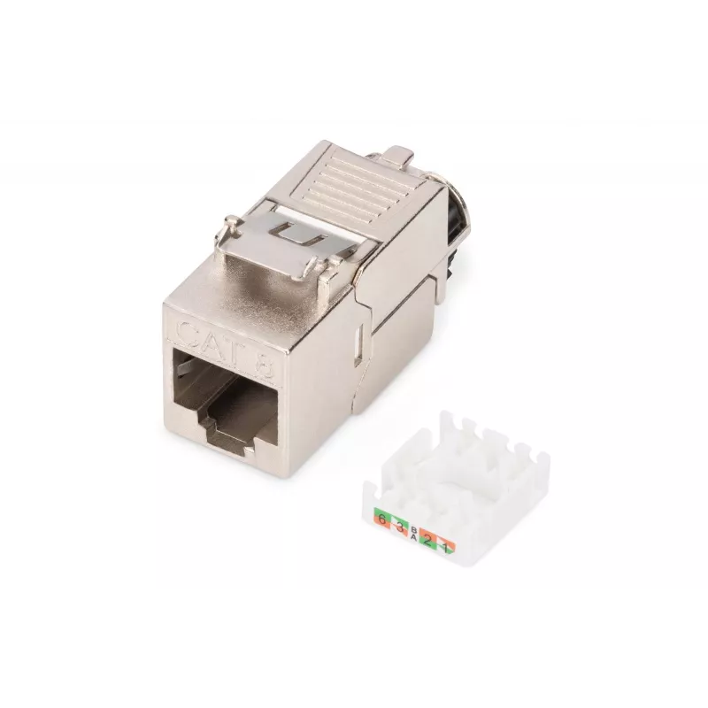 Keystone Module Digitus CAT 8.1 RJ-45 Shielded Flat White