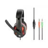 Wired gaming headset GEMBIRD GHS-03 — 20–20000 Hz, 2 m cable, 250 g, black/red