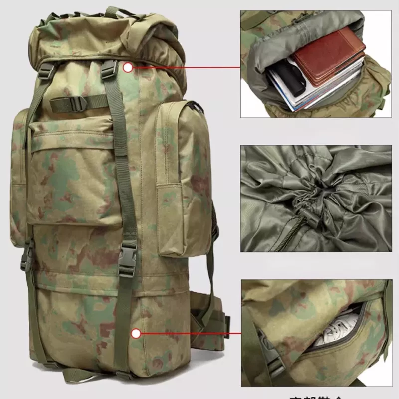 Backpack Extralink Tactical Military Camouflage 65L