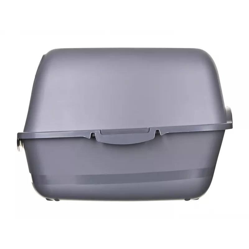 Cat litter box DIAMENTIQ BAYA anthracite, plastic, 55.5 x 40 x 38.7 cm, reversible doors