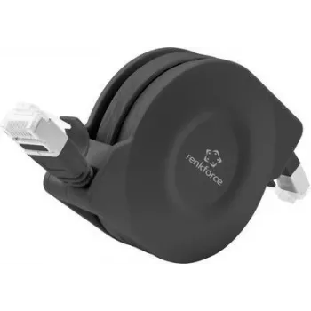 Renkforce RF-4476386 Network Cable 1,5 m Cat6a U/FTP (STP) Black (RF-4476386)