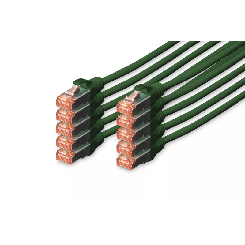 Network Cable Digitus CAT 6 S/FTP 1m RJ-45 Green