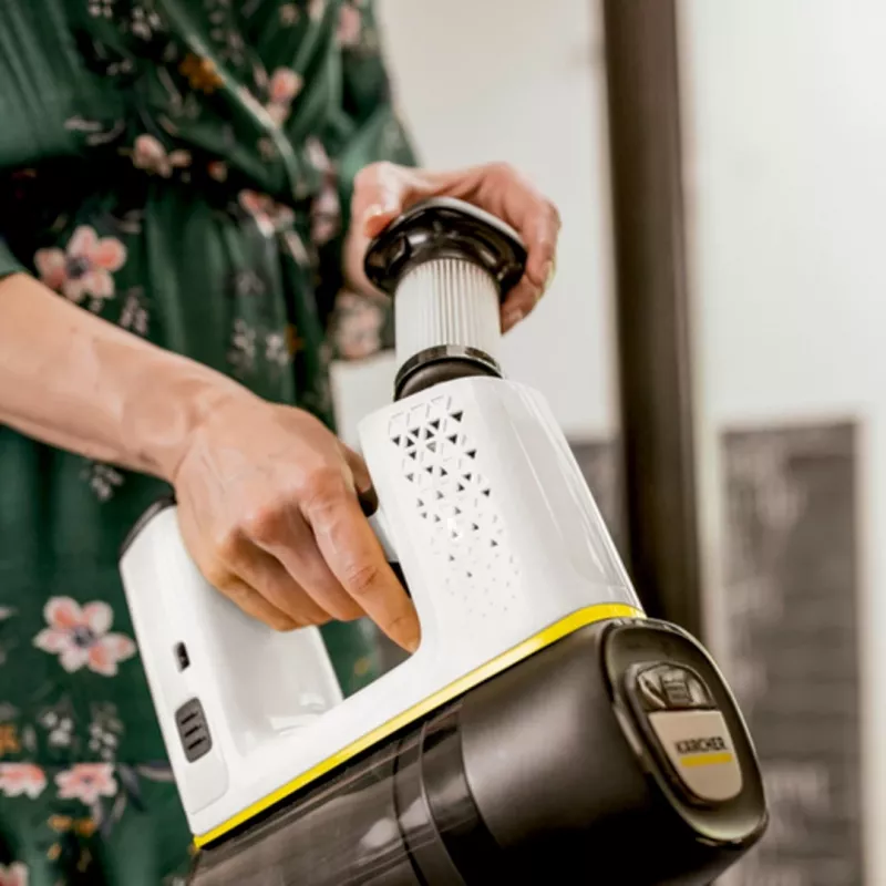 Stick vacuum Karcher VC 6 Cordless ourFamily Duo — cordless stick vacuum, 25.2 V, 0.8 L, HEPA 12, 50 min runtime