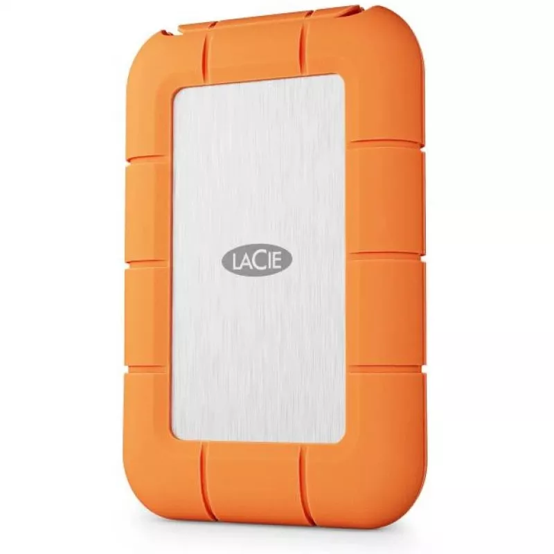 External SSD LaCie STND4000400 4 TB USB4 Gen 3x2 Thunderbolt USB Type-C, Orange/Stainless steel