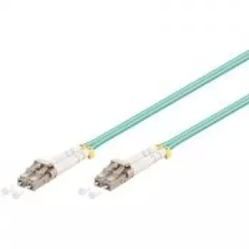 Fibre optic cable Diverse Goobay LC–LC OM3 0.5 m, 50 µm, full duplex, turquoise
