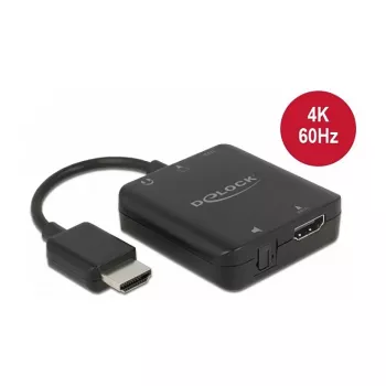 HDMI Audio Extractor DeLOCK 4K 60 Hz compact