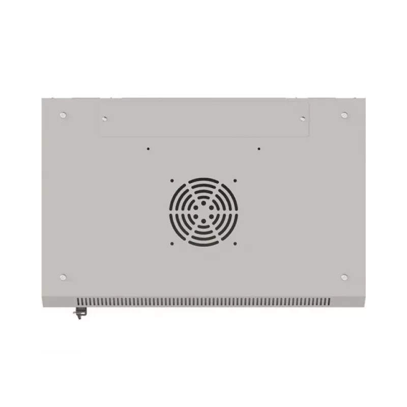 Lanberg WF03-5309-10S 9U Wall-Mount Rack Cabinet 19 inch 540x350 mm Grey Tempered Glass Door Flat-Pack