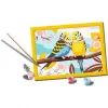 CreArt - Colourful budgerigars, Painting