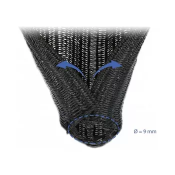 Braided Sleeving DeLOCK 18905 5m x 9mm black