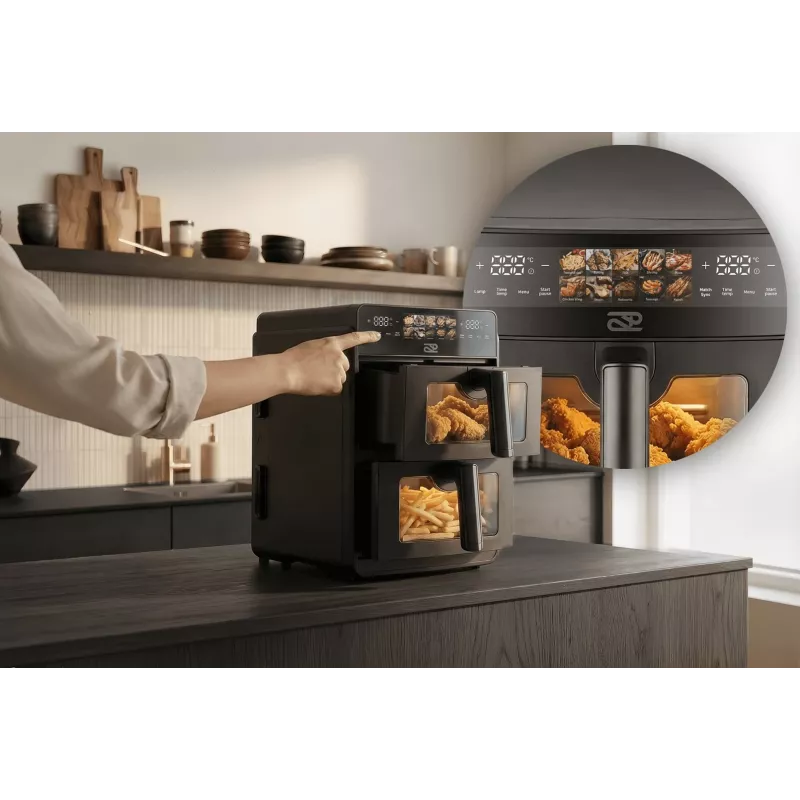 PROMIS FRP1560 Vertical Dual-Basket Air Fryer