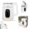 Electric kettle Adler AD 1305WG — 1.7 L, 2200 W, glass/plastic, white/gold/transparent