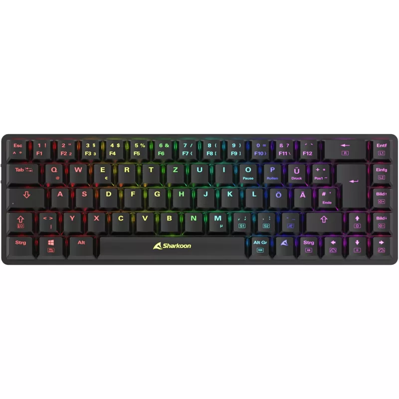 Sharkoon PureWriter W65 Keyboard Gaming RF Wireless QWERTZ German Black