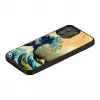 Protective phone case iKins for Apple iPhone 12 Pro Max with Great Wave design