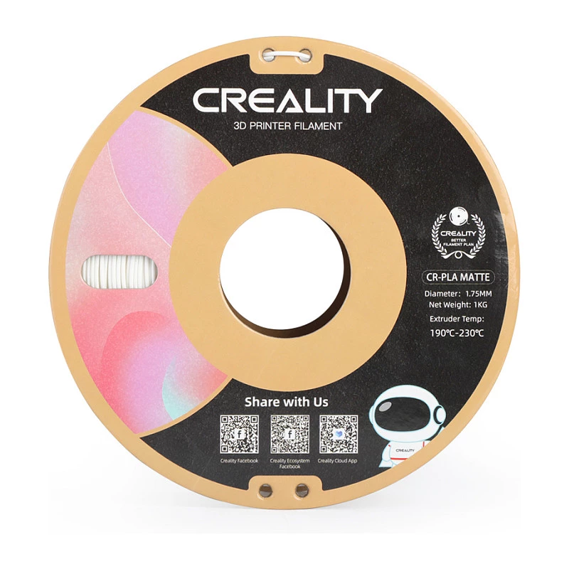 Filament spool Creality PLA 1.75 mm White 1 kg (model 3301010296)