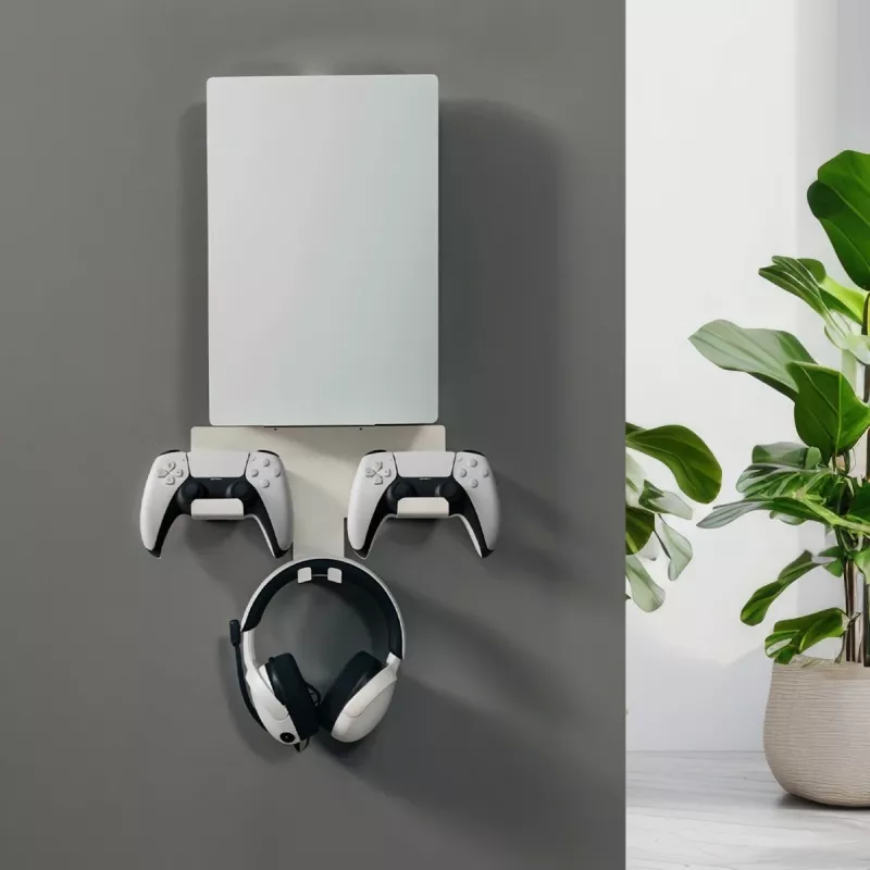 Wall mount stand MACLEAN RS181 for PlayStation 5 — space-saving design, easy installation