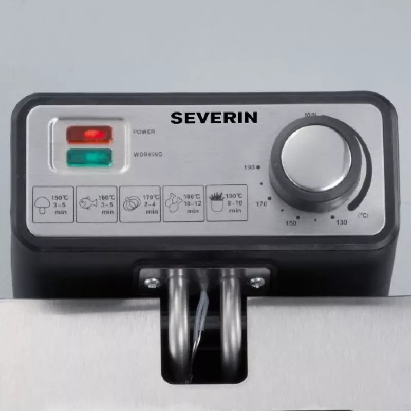 Deep fryer Severin FR 2431 Single 3 L 2000 W Stainless steel