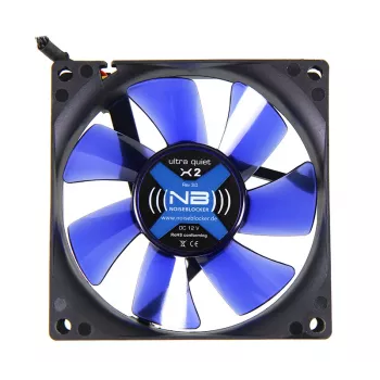 Fan Noiseblocker BlackSilentFan X2 8 cm 1800 RPM 45 m³/h Black