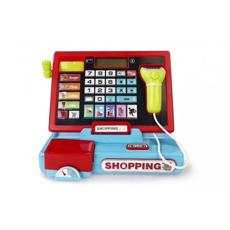 Cash register with scanner and scale