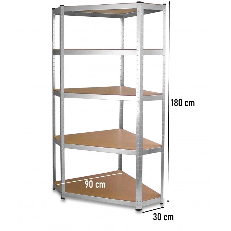 Garden tool storage rack top e shop Rack GC9030 — Galvanized steel & MDF, 900x300x1800 mm, freestanding/wall-mounted, 875 kg capacity