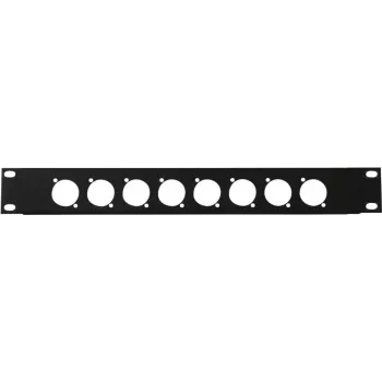 Front Panel Omnitronic Z-19 8x XLR D-Type 1U - rack adapter with eight XLR connectors