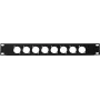 Front Panel Omnitronic Z-19 8x XLR D-Type 1U - rack adapter with eight XLR connectors