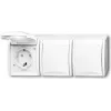 Busch Jaeger 2300/3 EBW-54 Socket Outlet CEE 7/3 White (2084-0-0724)