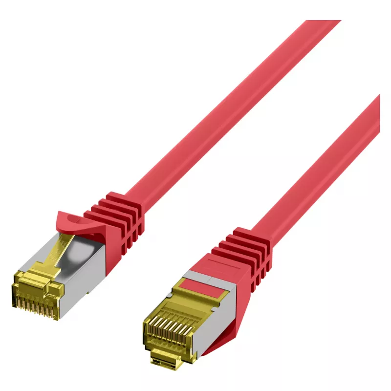 EFB-Elektronik RJ45 Patch Cable Cat.6A S/FTP LSZHCat.7 Raw Cable Red 0,15m Manufacturer: EFB Elektronik (MK7001.0,15R)