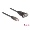 DeLOCK Adapter USB 2.0 Type-A to Serial RS-232 D-Sub 9 pin male 1.5m