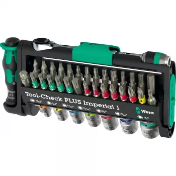 Wera Tool-Check Plus Imperial 39-piece tool set — 39 pcs imperial screwdriving and bit accessories